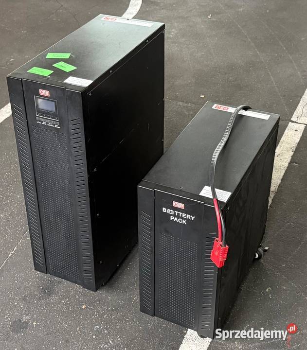 UPS firmy CES z osobną szafą bateryjną moc lubuskie Zielona Góra