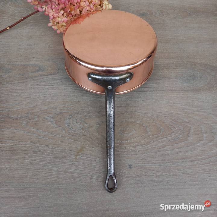 Duża miedziana głęboka patelnia poj 25 litra mazowieckie Warszawa