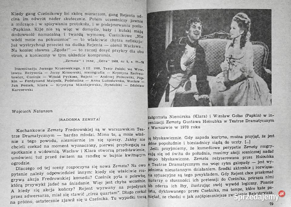 Zemsta Aleksandra Fredry Mieczysław Inglot Chełm