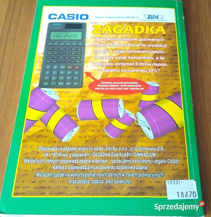Błękitna Matematyka podręcznik klasy 1 gimnazjum ISBN 8371941072 Gdańsk