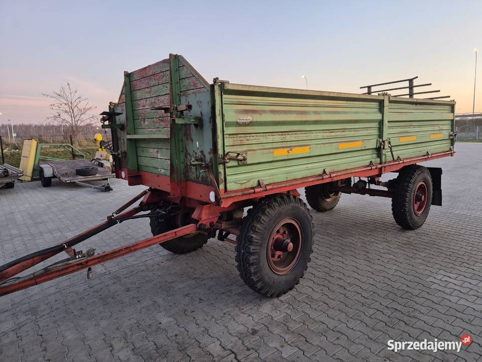 Masywna PRZYCZEPA 230 x 510 x 080m stalowe burty