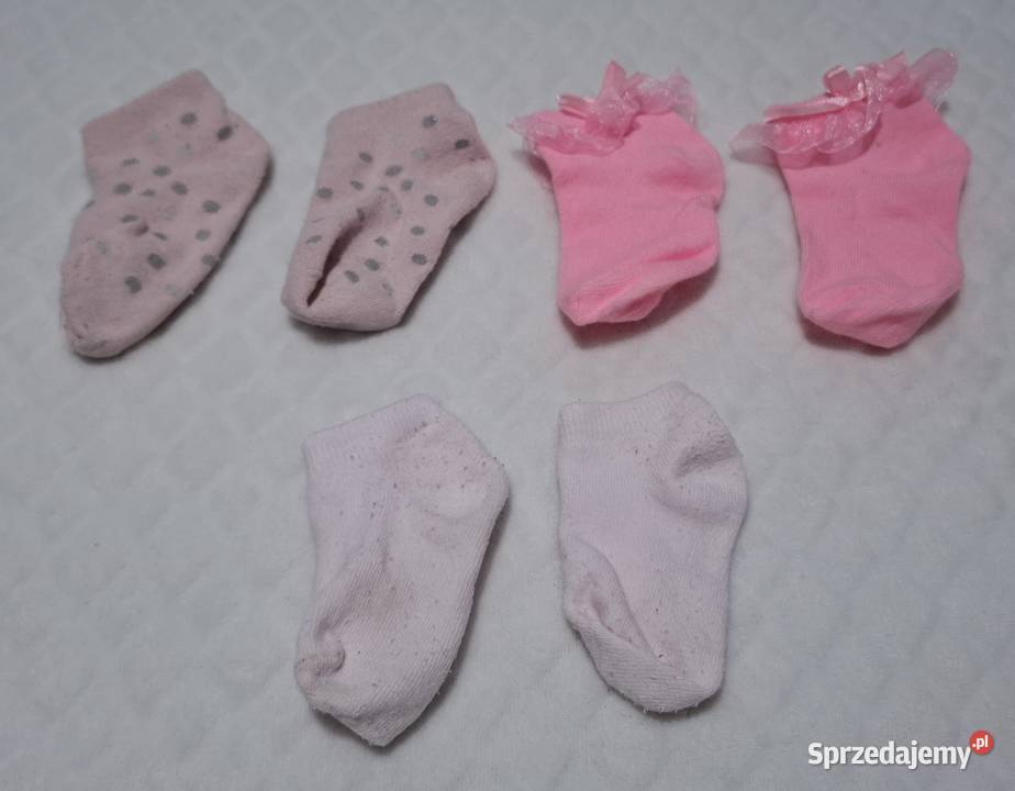 Skarpety dziecięce dziewczęce różowe mix 48 lat sprzedam