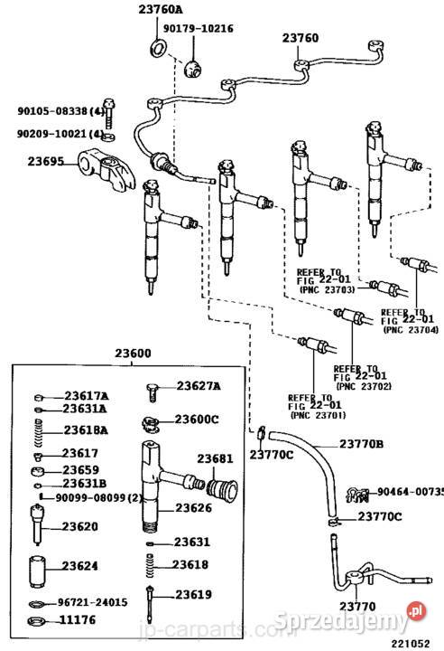 USZCZELNIACZ WTRYSKIWACZA 2368117010 OE TOYOTA Pozostałe