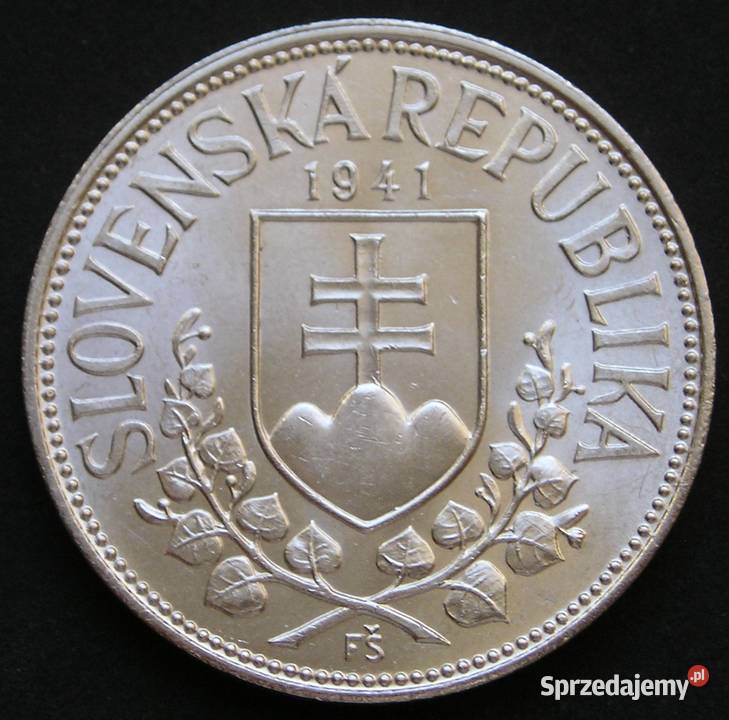 SŁOWACJA 20 KORON 1941 CYRYL I METODY SREBRO Łódź sprzedam