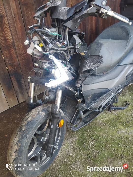 KYMCO Xtown 125 z 2020 roku uszkodzony Okazja