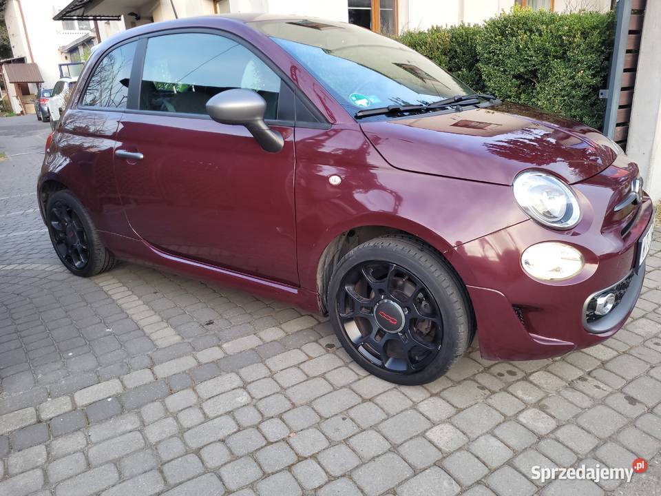 Fiat 500 S 12 czarny sufit mały przebieg Warszawa