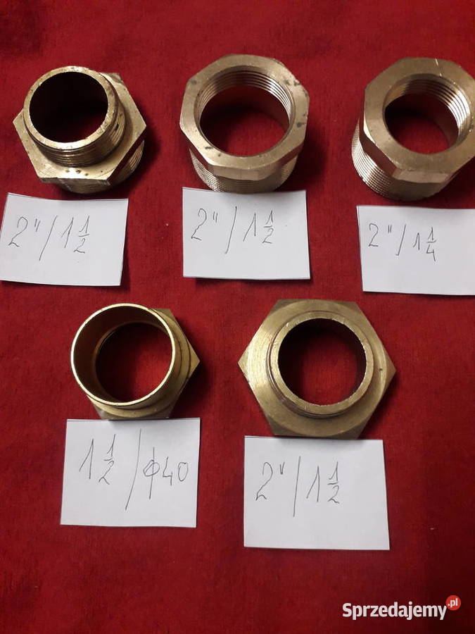 Redukcje kształtki mosiężne 2 Jarosław sprzedam