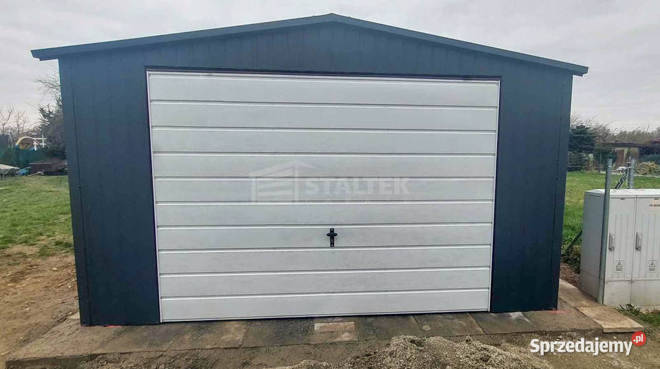 Garaz blaszany 45x5m brama uchylna antracyt Nowy Sącz