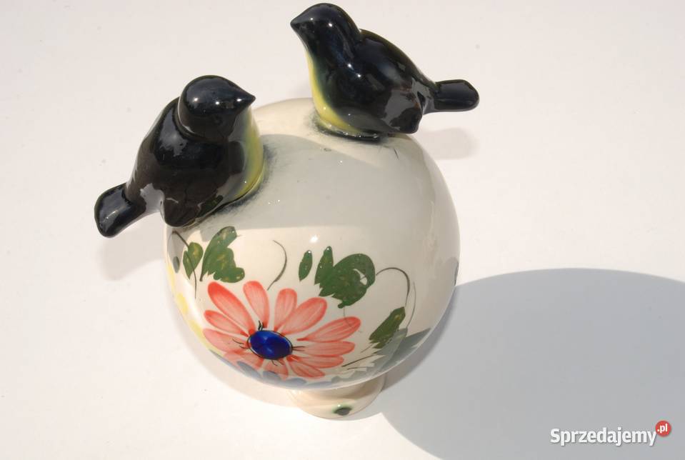 Stara figurka kula z ptakami ptaszkami antyk Cieszyn