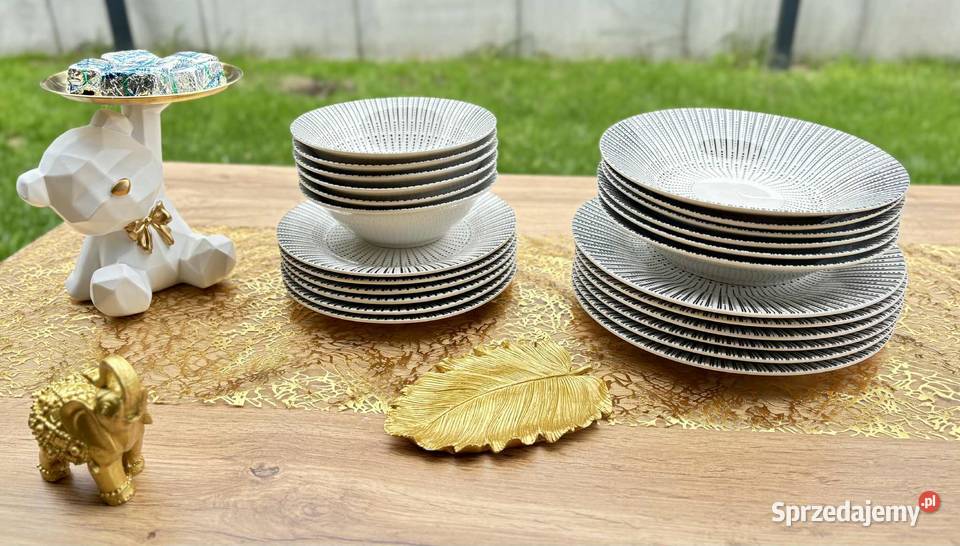 Talerze homelux 24 el kropeczki sprzedam