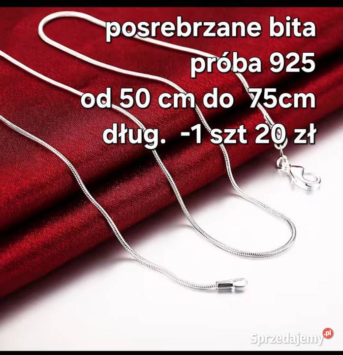 Naszyjnik posrebrzany Katowice