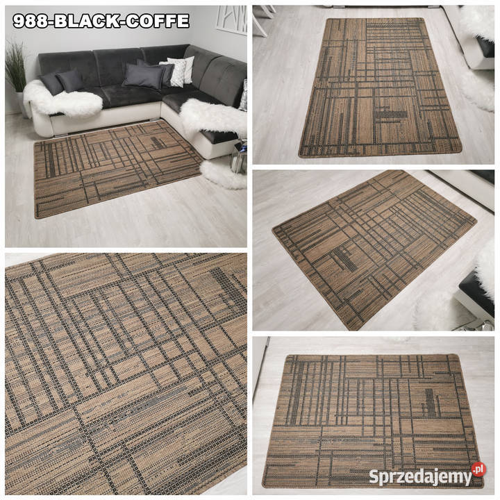 DYWAN SZNURKOWY SIZAL 120X170 988 BLACKCOFFE