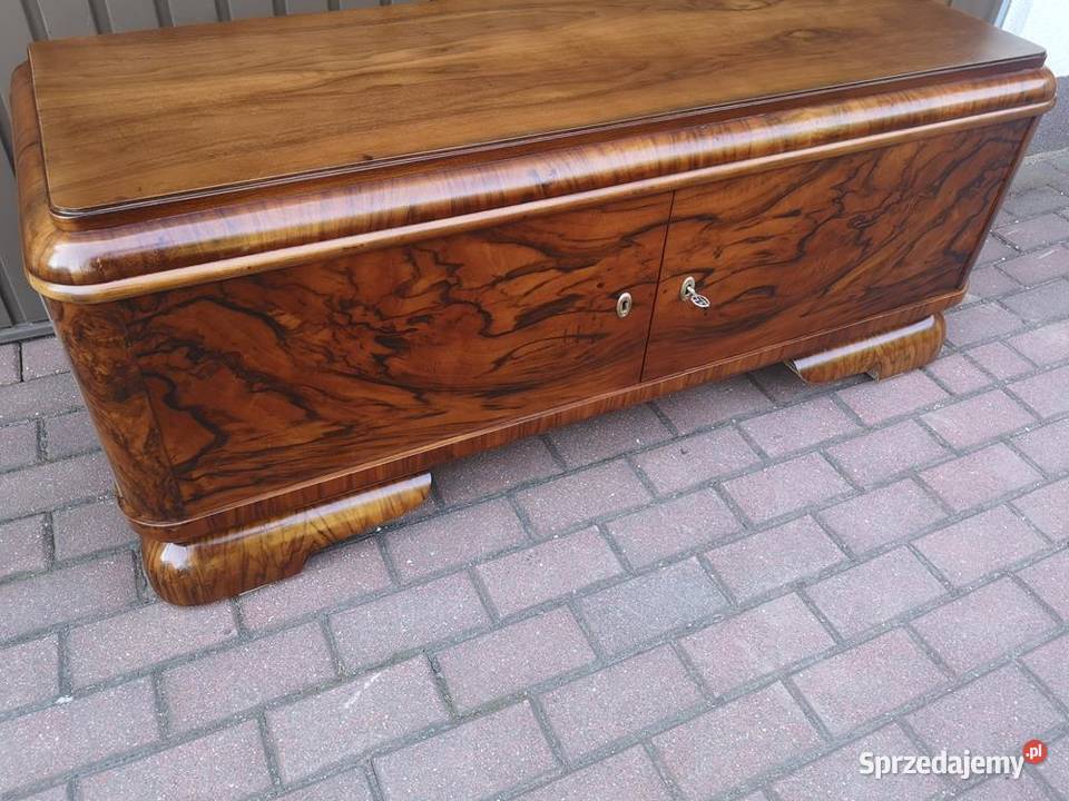 Komoda ARTDECO Orzech RTV Niska Stara Antyk Swarzędz