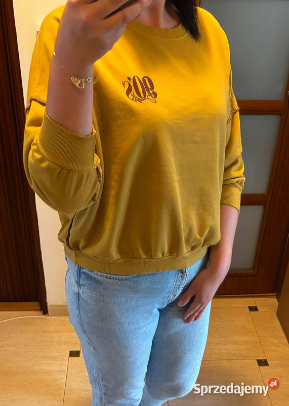 Bluza damska musztardowa oversize vintage 90s zachodniopomorskie Szczecin