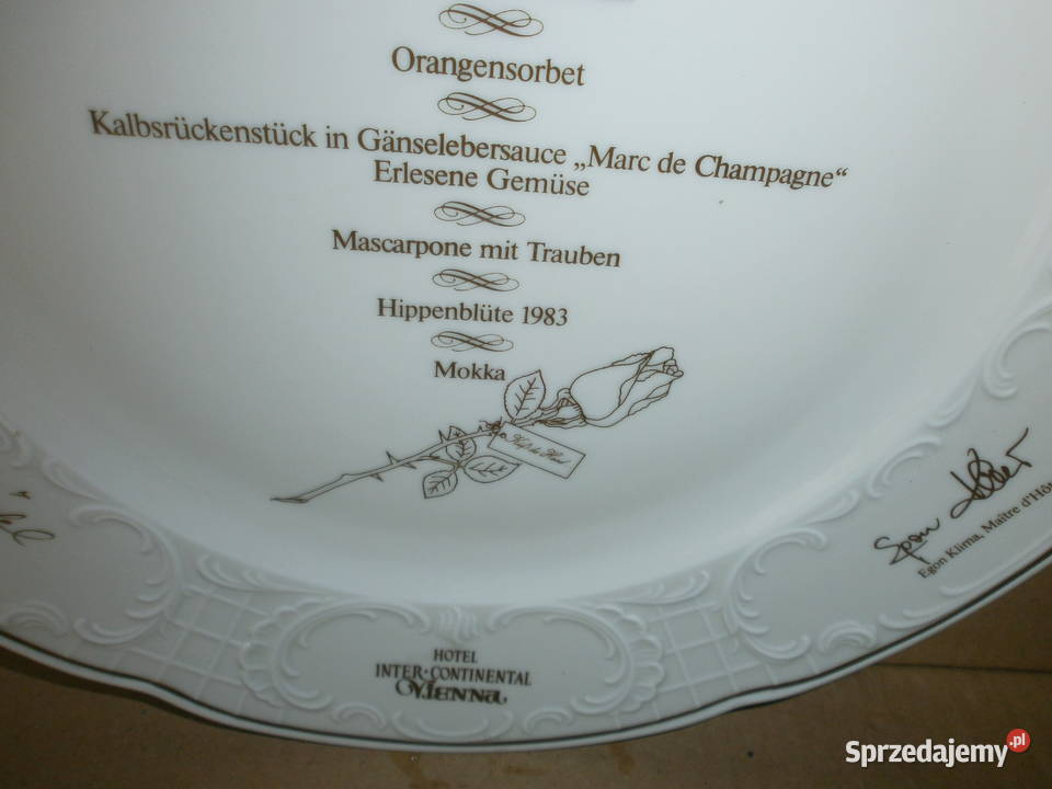 piękny duży talerz BAVARIA BAUSCHER WEIDEN Zielona Góra sprzedam