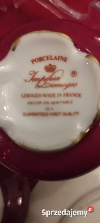 PORCELAINE DE LIMOGES FRANCE Romantyczne scenki Porcelana i szkło Pabianice