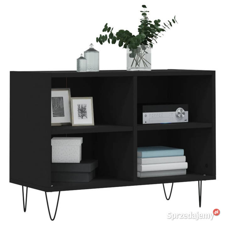 Szafka pod TV czarna 695x30x50 materiał Warszawa