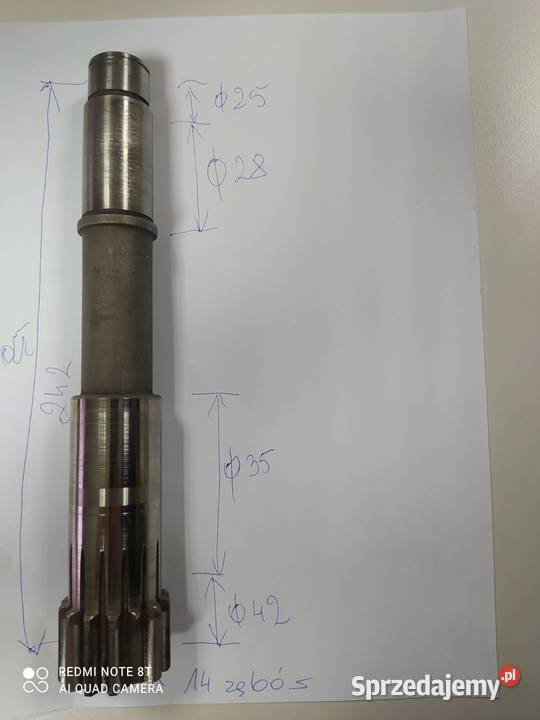 Wałek do tokarki TUJ50M