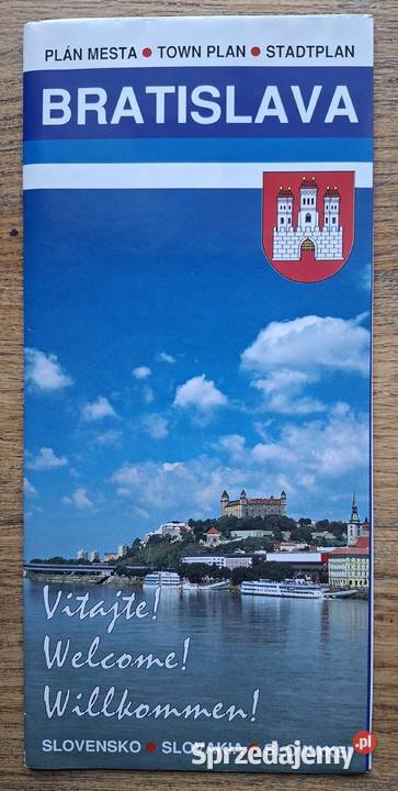 Bratislava plan miasta town plan inf turystyczny Kraków