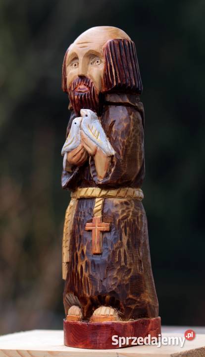 Św Franciszek rzeźba ludowa Rękodzieło