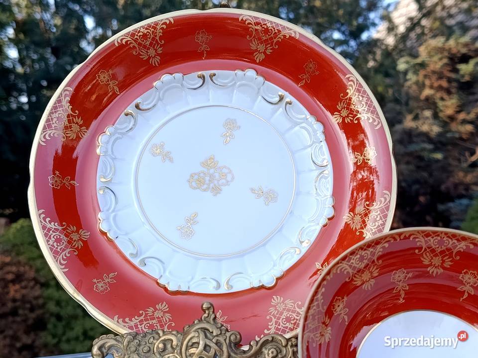 Filiżanka Trio porcelanowe sygnowane lubuskie Klenica