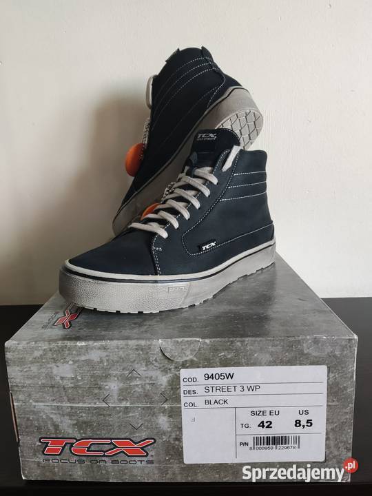 Buty trampki motocyklowe TCX Street 3 WP Black Warszawa