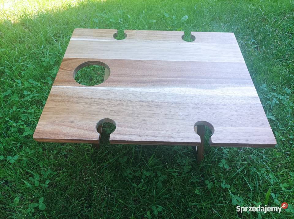 Drewniany składany stolik piknikowy sprzedam