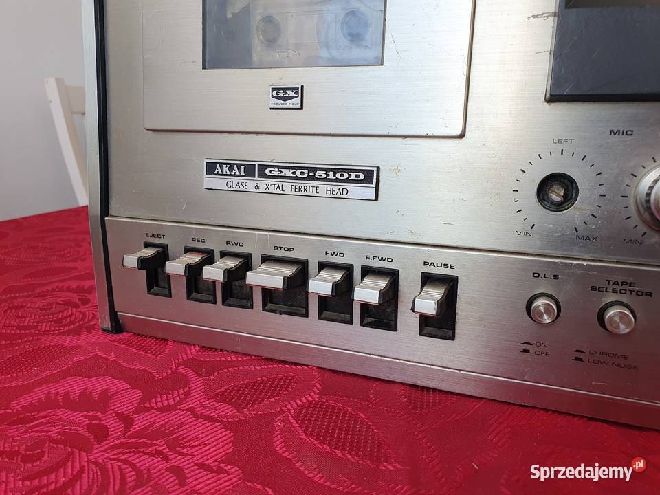 Stary zabytkowy deck magnetofon AKAI gxc510d Kępice
