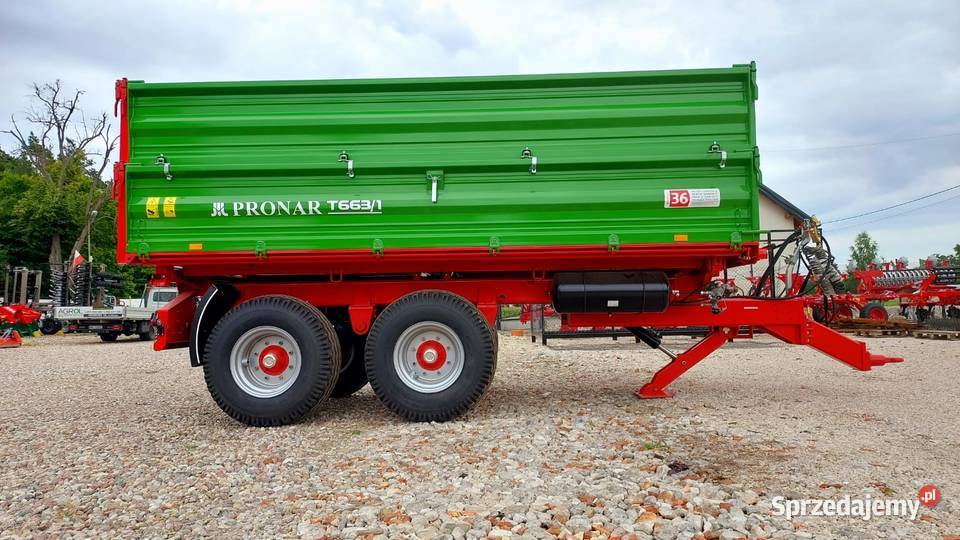 Przyczepa tandem PRONAR T6631 10 t AGROL PT510 nieuszkodzony Pasłęk
