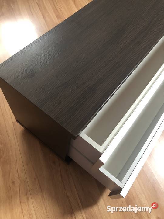 Komoda drewniana z dwoma szufladami z matowego Koszalin