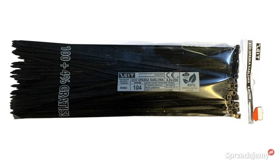 MOCNE TRYTYTKI OPASKI KABLOWE ZACISKOWE 48x350mm Części i osprzęt rolniczy
