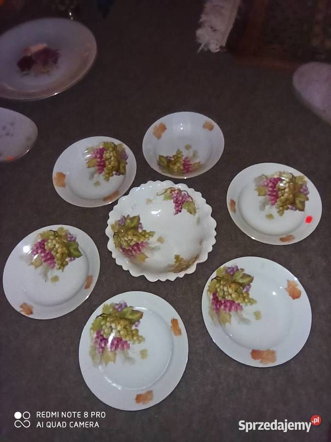Porcelanowa misa z winogromi
Z 6 miseczkami Gdańsk