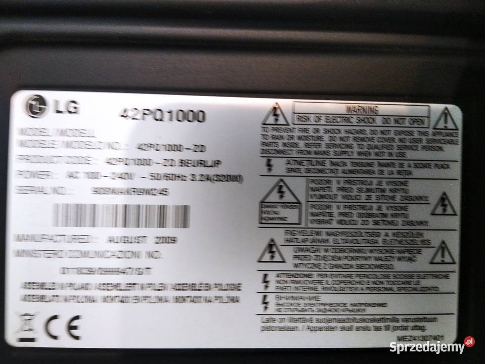 Sprzedam telewizor LG 42PQ1000 42 42cale Poznań