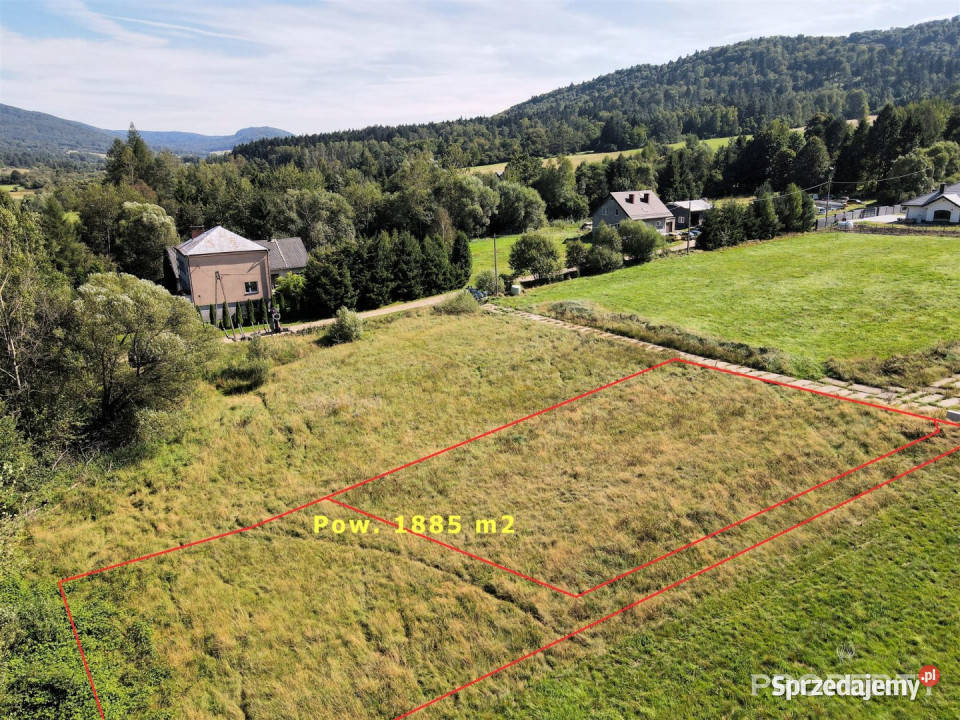 sprzedaży działki 1885m2 Uście Gorlickie małopolskie