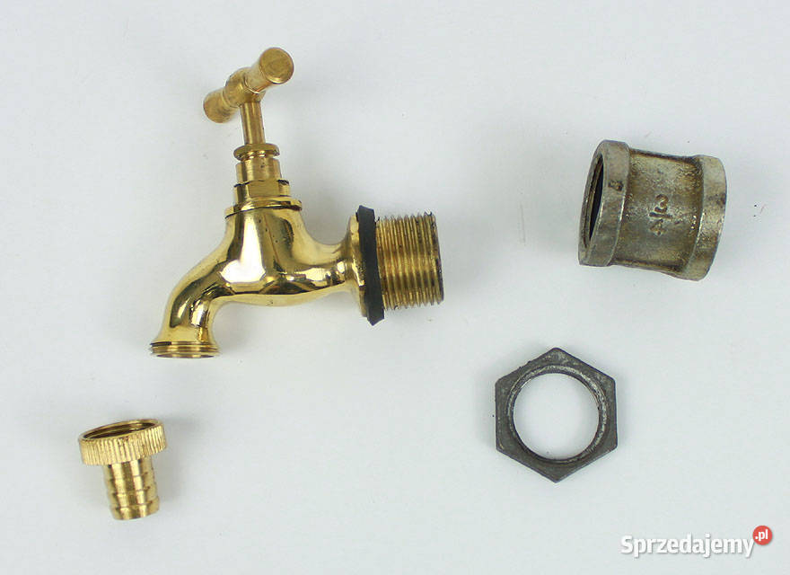 Żeliwna rozeta maskownica z kranem na ścianę Poznań sprzedam