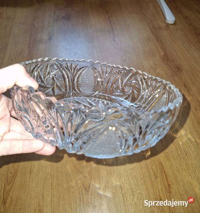 Kryształowa misa na owoce lata 60 PRL Vitage sprzedam