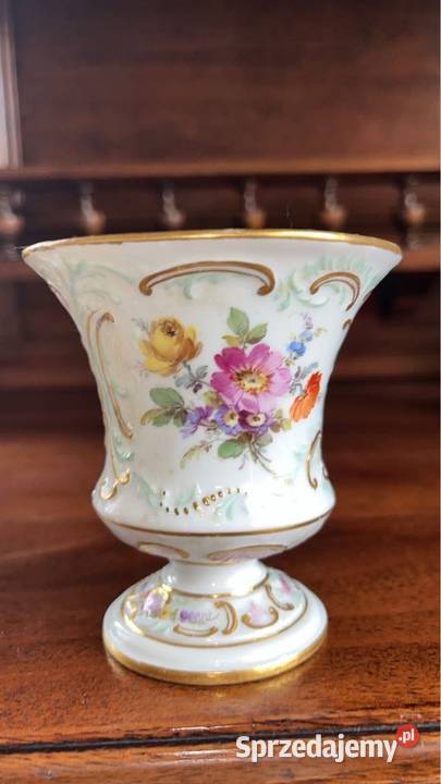 Wazon na stopie Syg MeissenMisnia Ręcznie Gdańsk