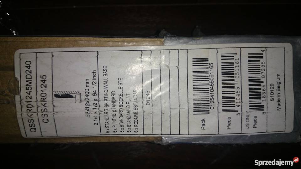 Listwy przypodłogowe Quick Step brązowe ciemne