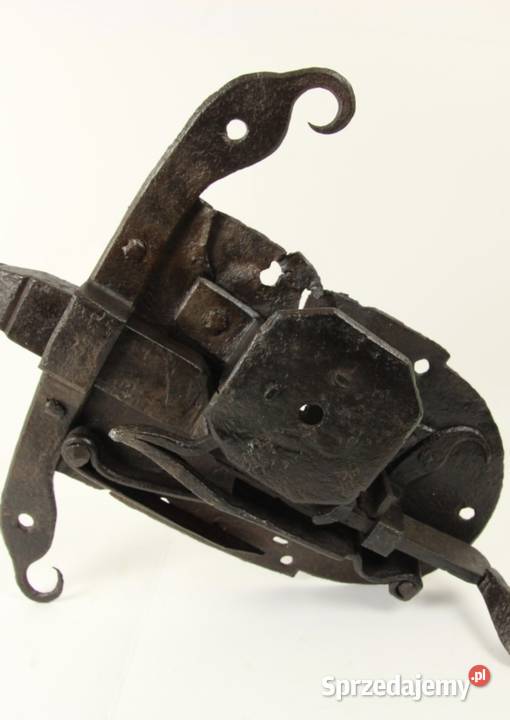 Średniowieczny kuty zamek drzwiowy Ścibórz