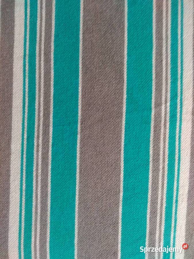 Narzuty kapy welniane pasiaki PRL Częstochowa