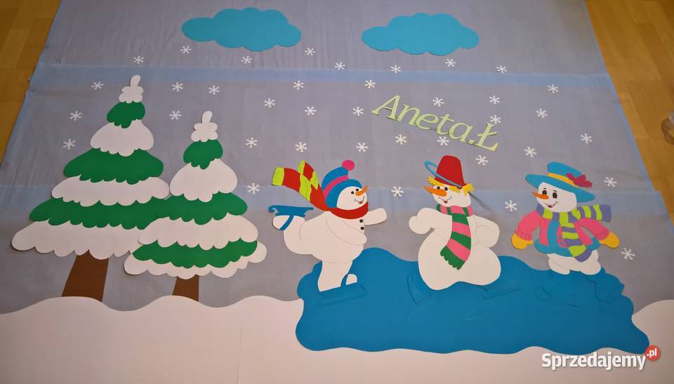 Dekoracje o tematyce zimowo świątecznej z Garwolin sprzedam