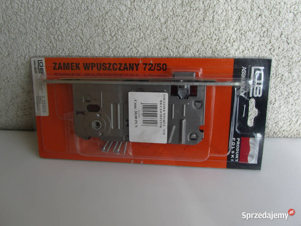 Zamek wpuszczany LOB 7250 łazienkowy z zaczepem Pozostałe Olecko