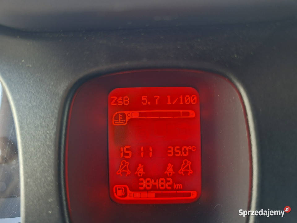 Fiat Panda rej 2016 SALON Klima 100 Bezwypadkowy kurtyny powietrzne Warszawa sprzedam