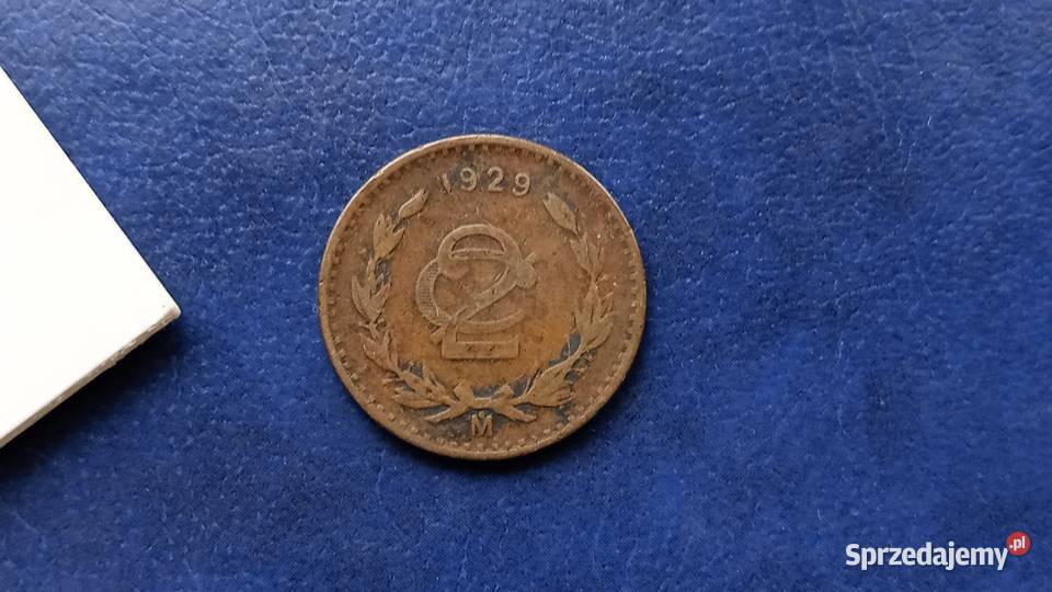 Stare monety 2 centavo 1929 Meksyk rzadki Lesko sprzedam