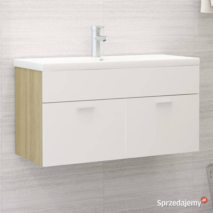 Szafka pod umywalkę biel i dąb sonoma 90x385x46 Pozostałe mazowieckie sprzedam