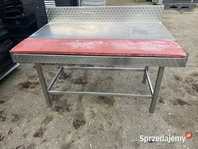 Stół roboczy ze stali nierdzewnej z płytą