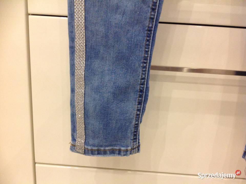 Spodnie Jeans Damskie S Cyrkonie j nowe Nowa Sól