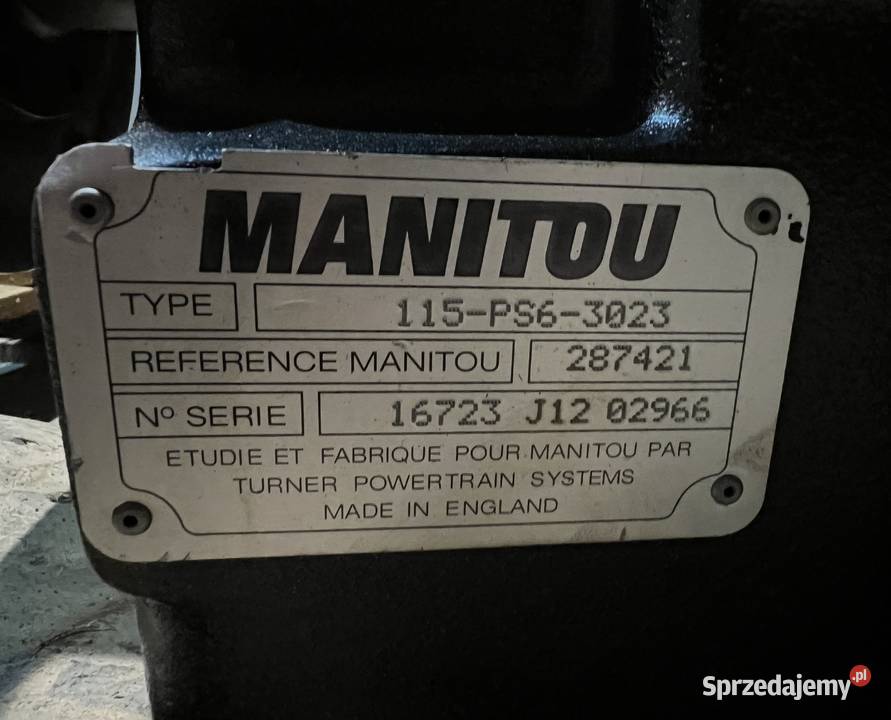 Skrzynia biegów Manitou 287421 11563023 do Poznań