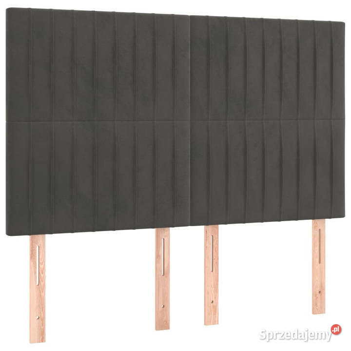 Łóżko kontynentalne z materacem i LED szary 128cm Warszawa sprzedam