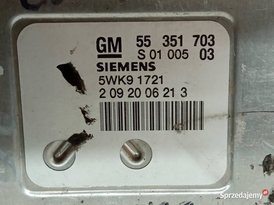 STEROWNIK SILNIKA 55351703 5WK91721 20 D 100